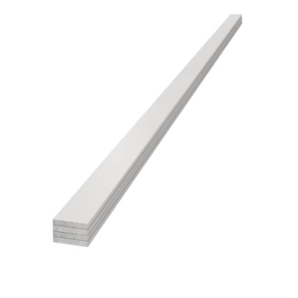 1 in. x 4 in. x 8 ft. Timeless Primed White Smooth Pine Trim (4-Pack)