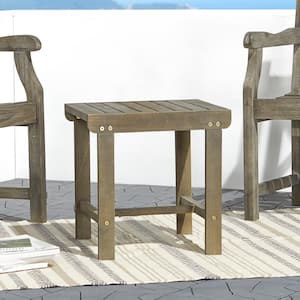 Renaissance Square Wood Outdoor Side Table
