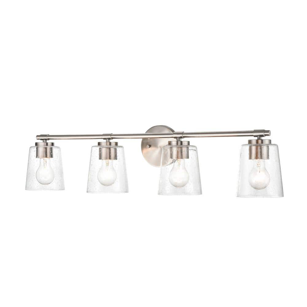 34" Brushed Nickel 4-Light Vanity Fixture