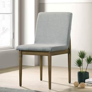 Betsy Natural Tone Fabric Upholstered Dining Chair Set of 2