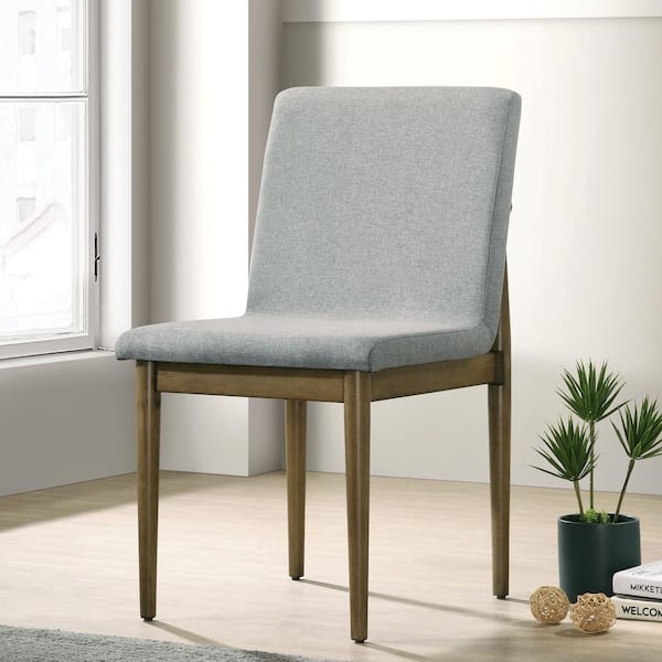 Furniture of America Betsy Natural Tone Fabric Upholstered Dining Chair Set of 2