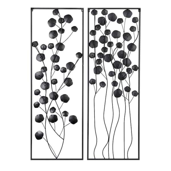 Litton Lane Metal Black Reels Film Wall Decor 13864 - The Home Depot