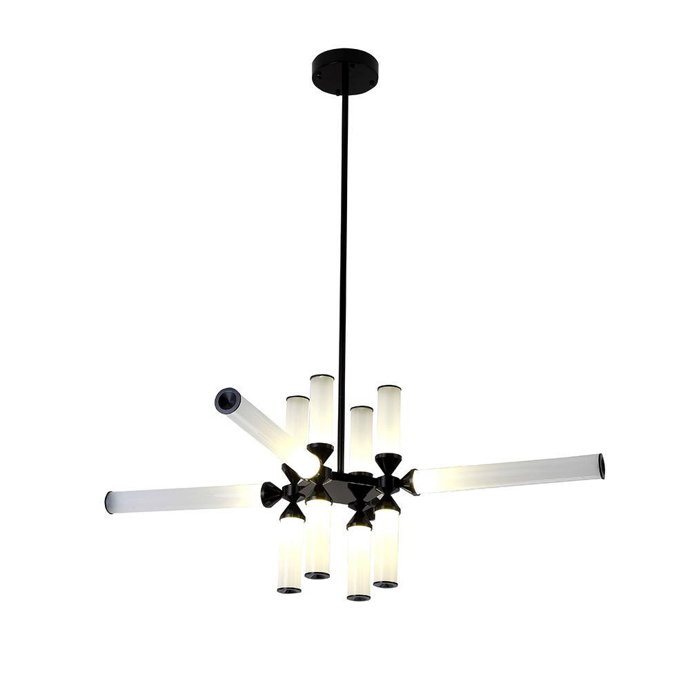 Jacqueline 36-Watt Integrated LED Black Chandelier