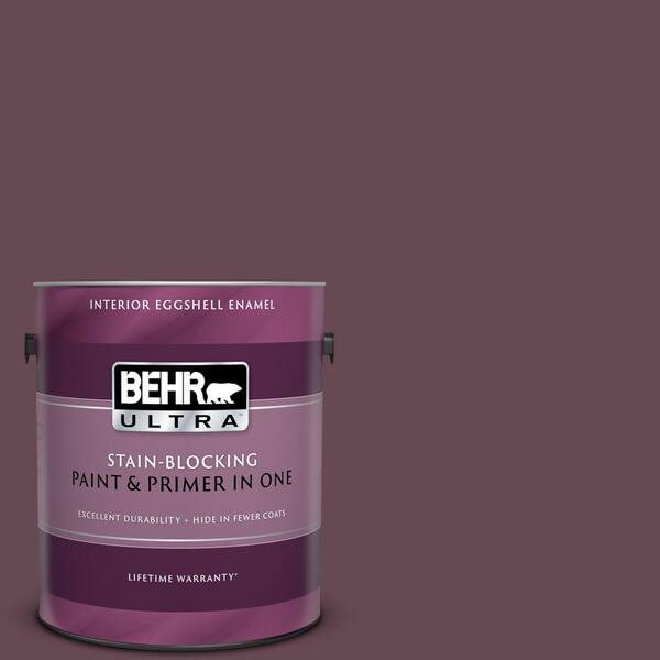 BEHR ULTRA 1 gal. #UL100-2 Ripe Fig Eggshell Enamel Interior Paint and Primer in One