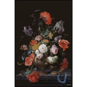 "Assorted Bouquet" by Marmont Hill Floater Framed Canvas Nature Art Print 45 in. x 30 in.