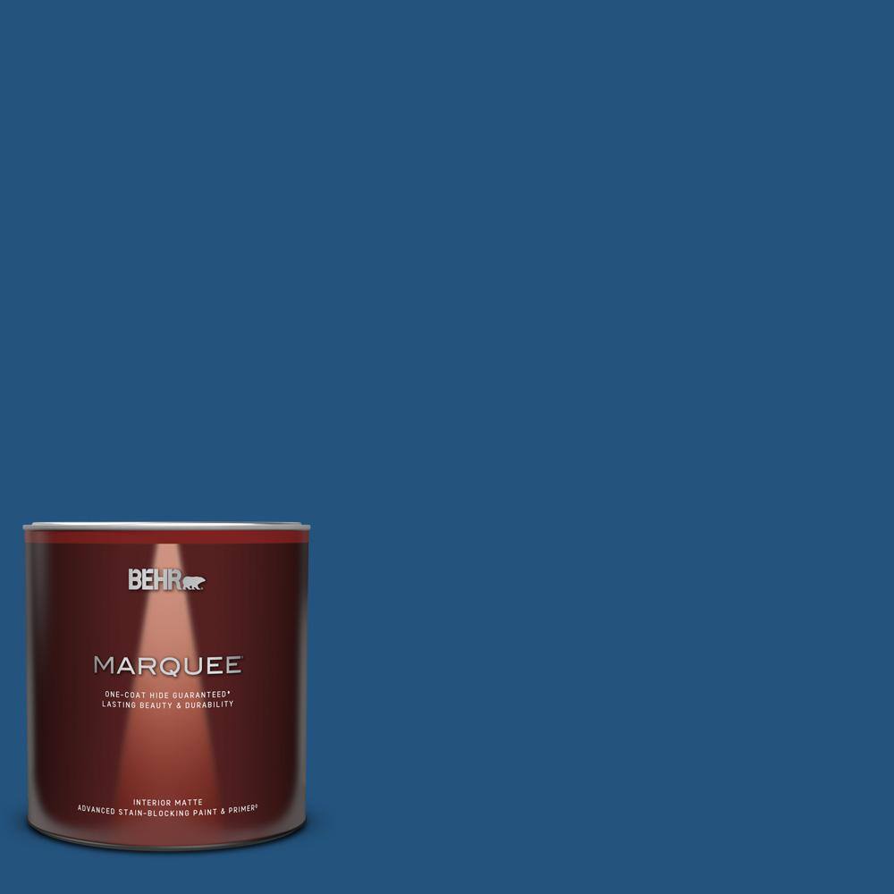 BEHR MARQUEE 1 qt. SH570 Blueberry Twist Matte Interior Paint