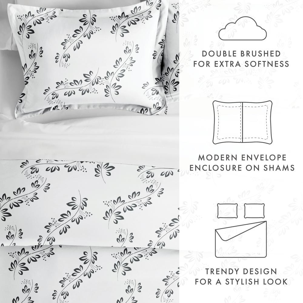 Simply Soft™ Farmhouse / Country Floral Duvet Cover Set