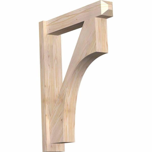 Ekena Millwork 6 in. x 34 in. x 26 in. Douglas Fir Westlake Craftsman Smooth Outlooker