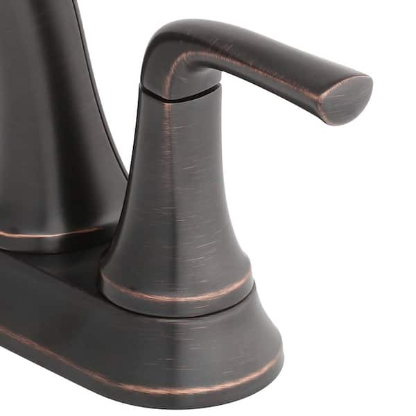 Centerset 2-Handle Bathroom Faucet in Tuscan Bronze Pfister Ladera 4 in 