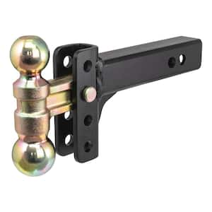 Slim Adjustable Channel Mount with Dual Ball (2 in. Shank, 10K, 3-3/4 in. Drop)
