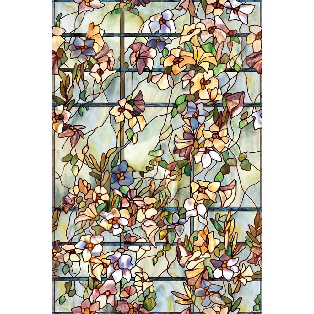 Artscape 24 X 36 In Terrazzo Decorative Privacy Window Film Faux Stained Glass for sale online 