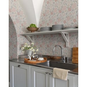 Cray Floral Trail Pink Non-Pasted Non Woven Wallpaper