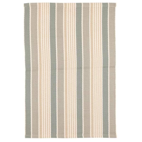 Mystic Stripe Handwoven Slate 9 ft. x 12 ft. Outdoor Area Rug