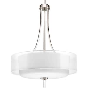 Invite Collection 4-Light Brushed Nickel Foyer Pendant