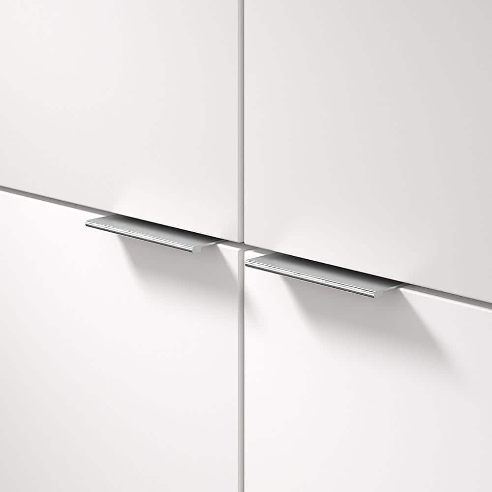 Brushed Stainless Steel Modern Recessed Cabinet Pull Handle