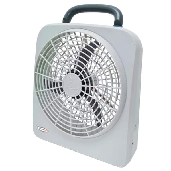 grund Mountaineer tromme RoadPro 10-Portable Fan with Dual Power Options of 12-Volt or D Cell  Batteries RP8000 - The Home Depot