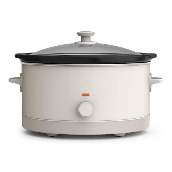 6 QT White Slow Cooker