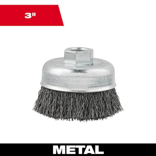 3 in. Carbon Steel Crimped Wire Cup Brush