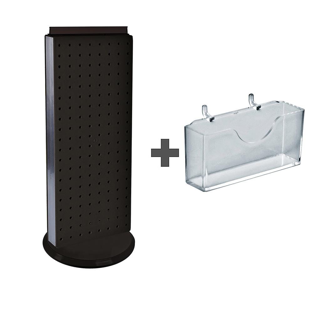 Azar Displays 21 in. H x 8 in. W Counter Pegboard Gift Card Holder in Black  (20-Pockets) 700505-BLK - The Home Depot