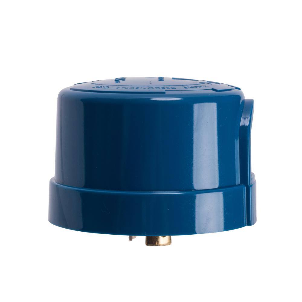 Blue Polycarbonate Twist Lock Photocontrol for Outdoor Use