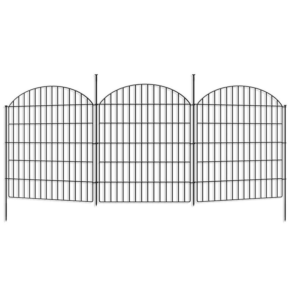 15 Panels Decorative Garden Metal Fence 33in H x 33.46ft L No Dig Rustproof Animal Barrier for Yard Flower Bed Patio price history on PriceWatchPro