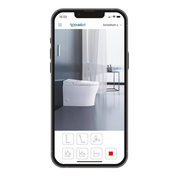 Duravit SensoWash U 1-Piece 0.92 GPF Dual Flush Elongated Toilet