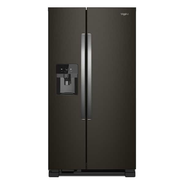 21.4 cu. ft. Side by Side Refrigerator in Fingerprint Resistant Black Stainless