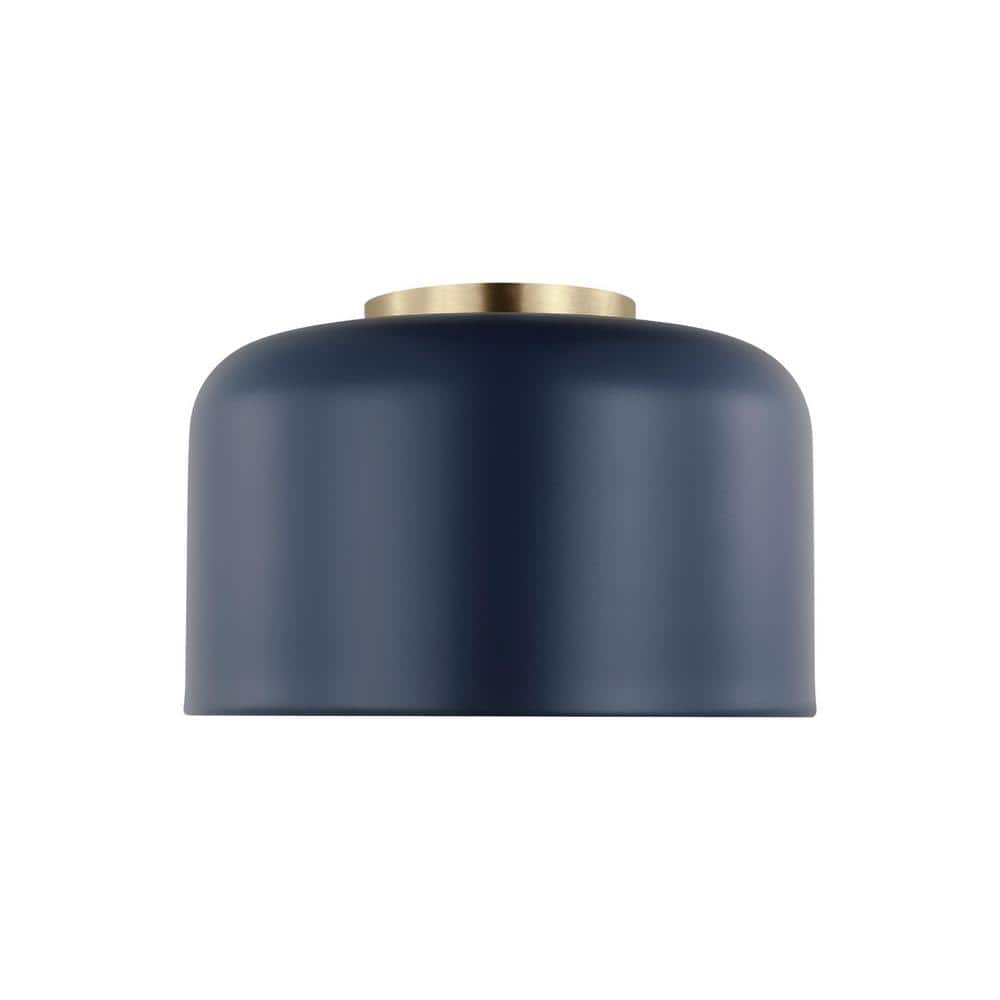 Malone 10.75 in. 1-Light Navy Small Ceiling Flush Mount price history on PriceWatchPro