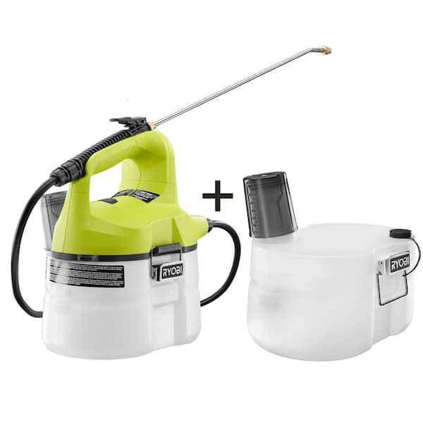 RYOBI ONE+ 18V Cordless Battery 1 Gal. Chemical Sprayer (Tool Only)- Includes Extra 1 Gal. Replacement Tank