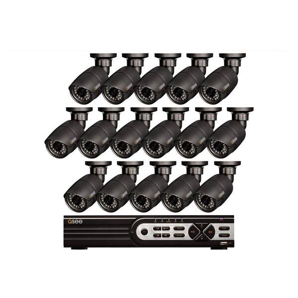 Q-SEE 16-Channel 720p 2TB Surveillance System with 16 HD Bullet Cameras and 80 ft. Night Vision