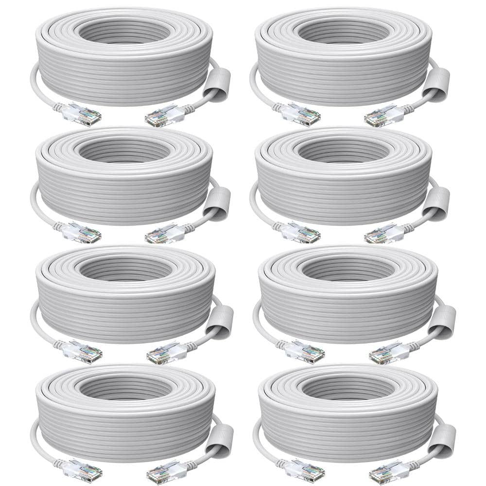 8 Pack 150 ft. High-Speed Cat5e Ethernet Cable Network RJ45 Wire Cord for POE Security Cameras, Router, Computer price history on PriceWatchPro