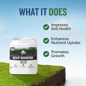 Root Booster 32 oz. 8,000 sq. ft. Liquid Lawn Fertilizer, Probiotic and Soil Conditioner Ready To Spray 1-0-0