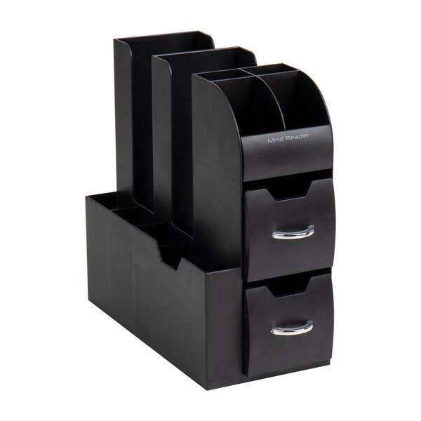 Coffee Cup & Condiment Caddy By RCS Plastics – Lid Holder, Stirrup Organizer, Office Ready