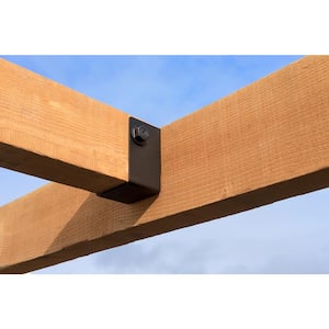 Outdoor Accents ZMAX, Black Concealed-Flange Heavy Joist Hanger for 4x6 Nominal Lumber