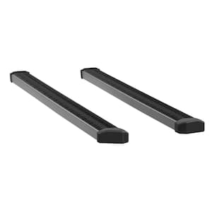 SlimGrip 78-Inch Black Aluminum Running Boards, Select Chevy Silverado, GMC Sierra 1500, 2500, 3500 HD Extended Cab