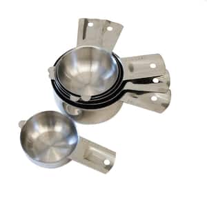 Rsvp 6-Piece Stainless Steel Nesting Measuring Cup Set
