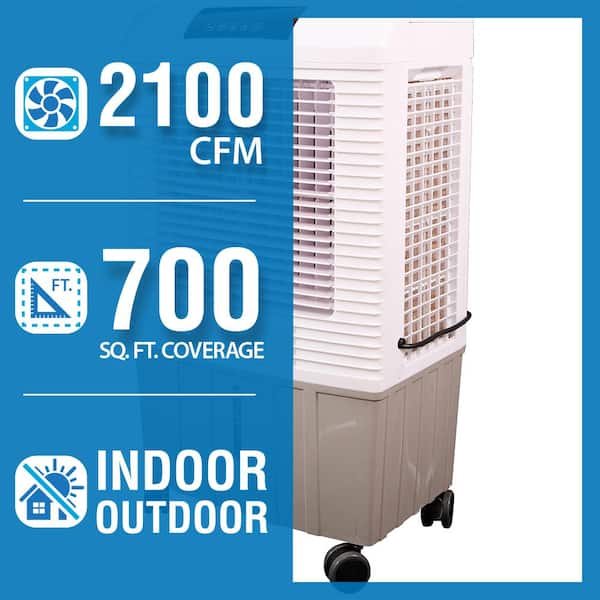Reconditioned 2100 CFM 3-Speed Portable Evaporative Cooler (Swamp Cooler) for 700 sq. ft.