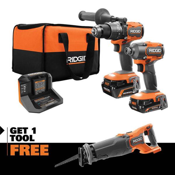 Reviews for RIDGID 18V Brushless Cordless 2Tool Combo Kit w/ Hammer