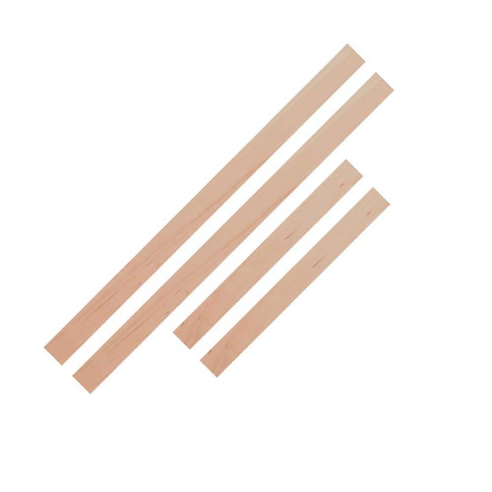 Maple Inswing Hidden Bookcase Door Threshold Kit with Pivot Hinge