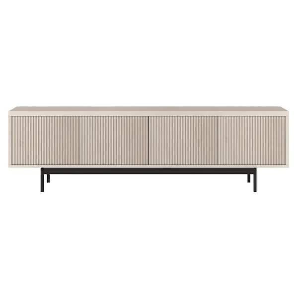 Meyer&Cross Whitman 70 in. Alder White TV Stand Fits TV's up to 75 in.