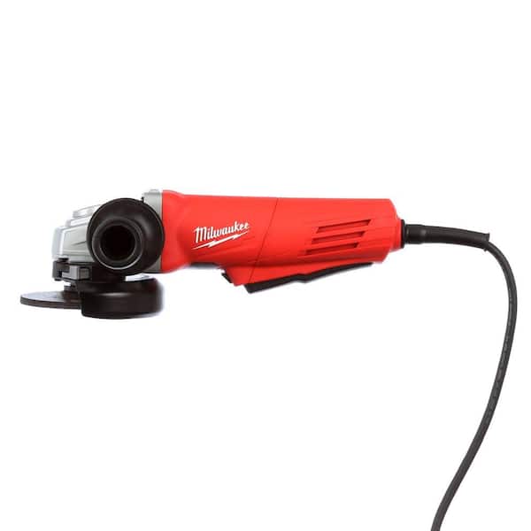 Milwaukee 11 Amp Corded 4-1/2 in. Angle Grinder with Paddle and Lock-on  Switch 6146-30 - The Home Depot