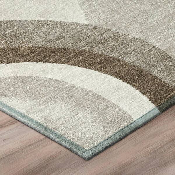 Chantille Machine Washable Indoor/Outdoor Abstract ACN2898 Brown 10 ft. x 14 ft. Area Rug