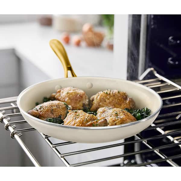 GreenPan Studio 10 in. Ceramic Nonstick Frypan in Linen CC008352