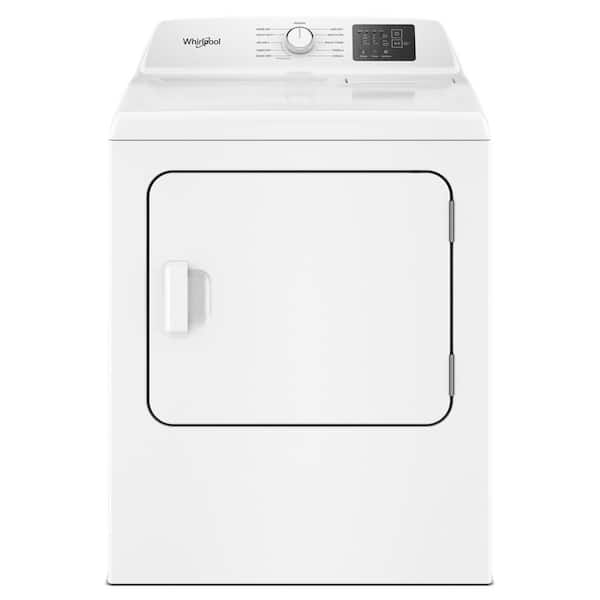 7.0 cu. ft. vented Front Load Electric Dryer in White with AutoSensing