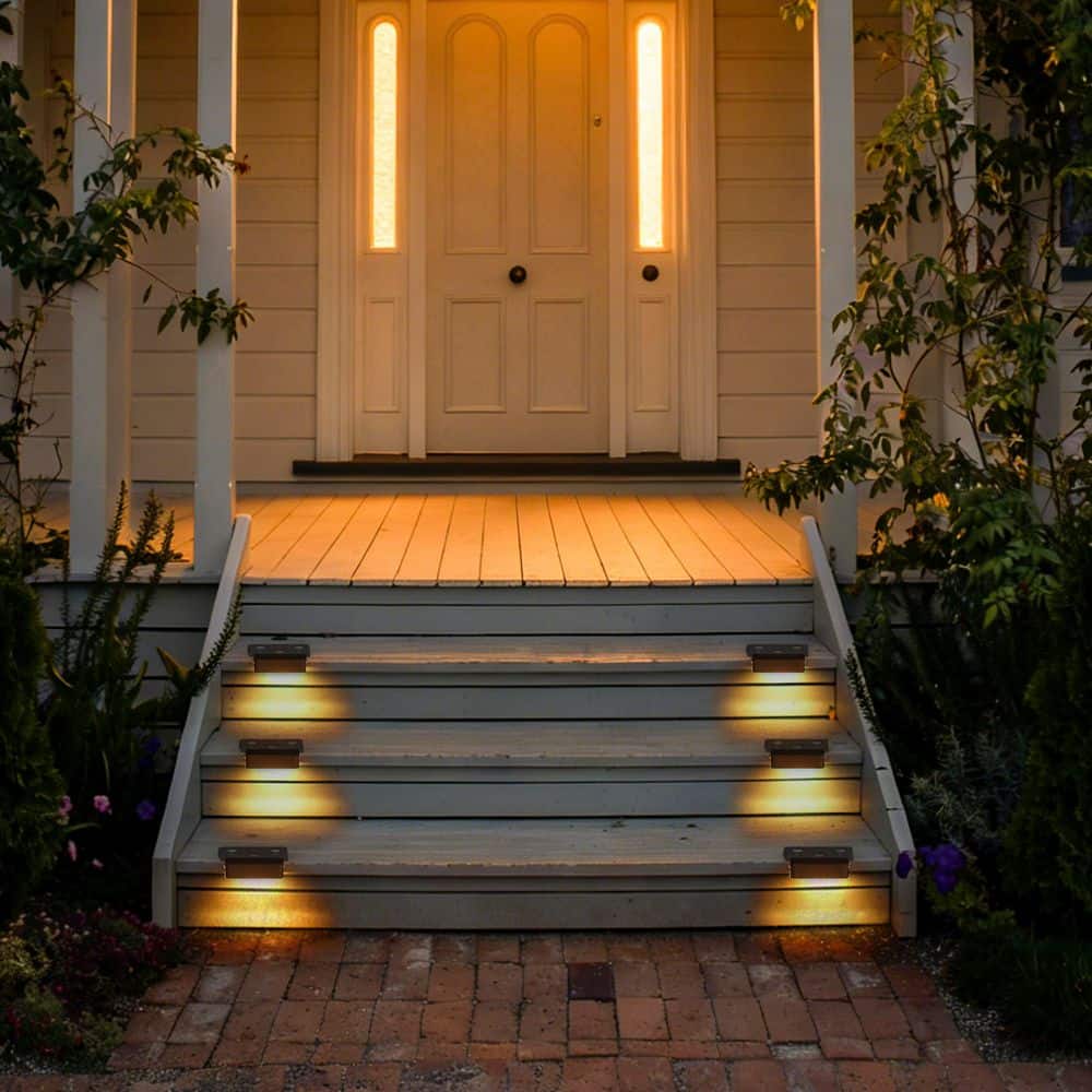 124-Lumens Low Voltage 4 in. Brown Aluminum Integrated LED Dimmable Hardwired Outdoor 5CCT Stair Light 6-Pack price history on PriceWatchPro