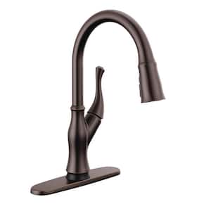 Ophelia Single Handle Touch-On Pull Down Sprayer Kitchen Faucet with Touch2O Technology in Venetian Bronze