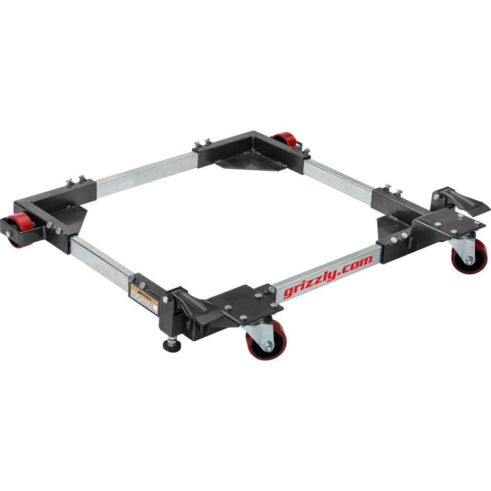 Grizzly Industrial Bear Crawl Heavy-Duty 19 in. x 21 in. to 29-1/2 in. x 29-1/2 in. Rolling Mobile Base