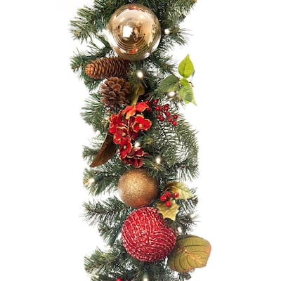 Battery Operated Garland, Garland With Lights Outdoor Battery Operated Fan