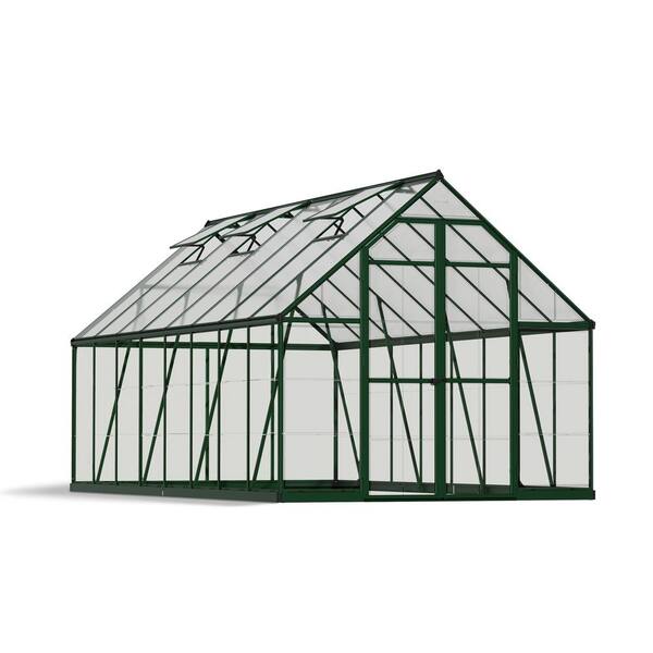 CANOPIA by PALRAM Balance 8 ft. x 16 ft. Hybrid Green/Clear DIY Greenhouse Kit