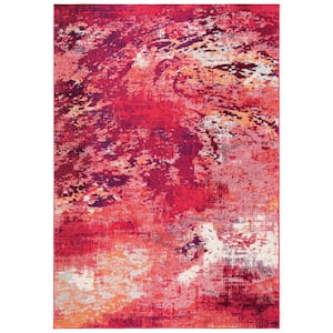 Madison Red/Ivory 8 ft. x 10 ft. Abstract Gradient Area Rug